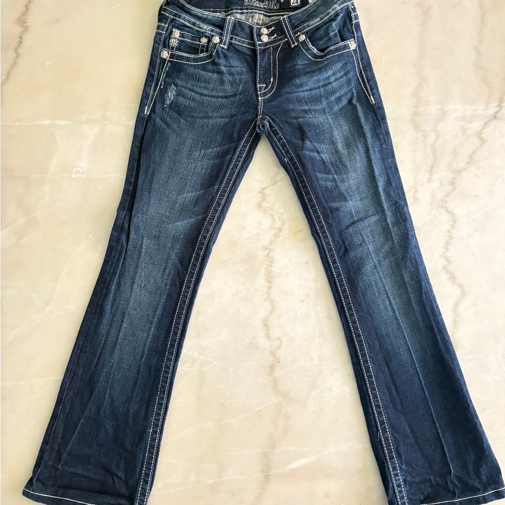 Miss Me Dark Blue Boot Cut Jeans